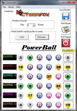 Pick Powerball Numbers Download