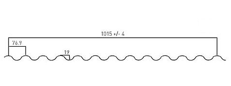 9. Corrugated 1000 Steel Sheet