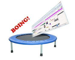 bounce rate trampoline